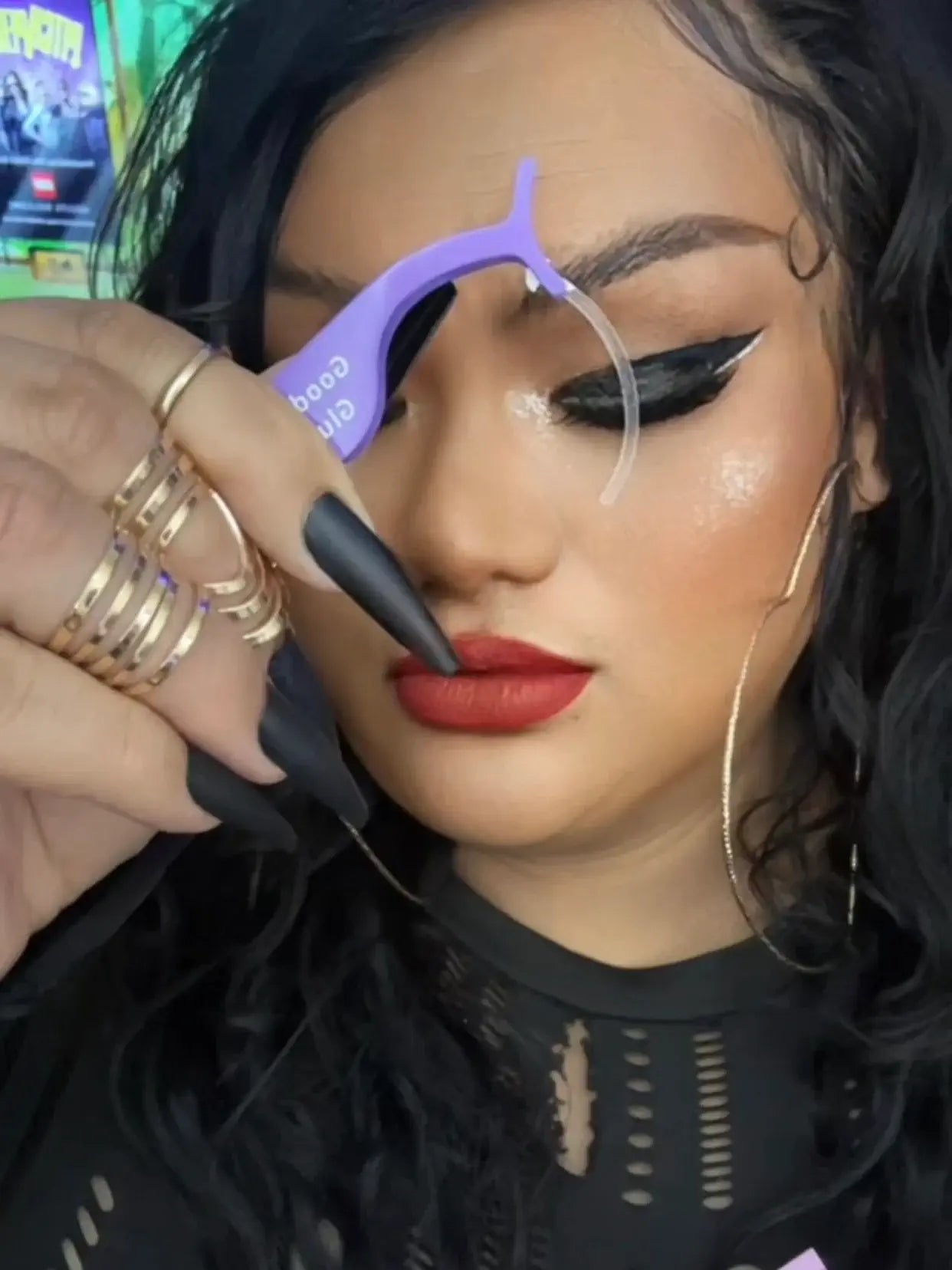 women holding w/out Eyelash Tweezers